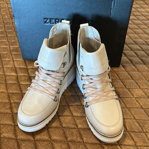 Cole Haan Beige High-Top Boots